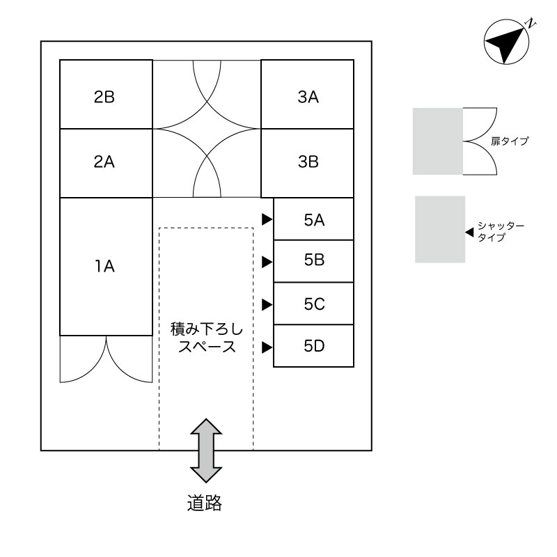 No.185 太田川駅前コンテナ 間取り図
