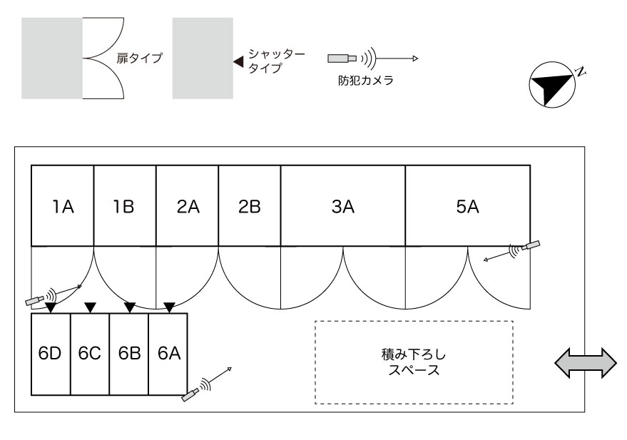 No.198 東築地町コンテナ 間取り図