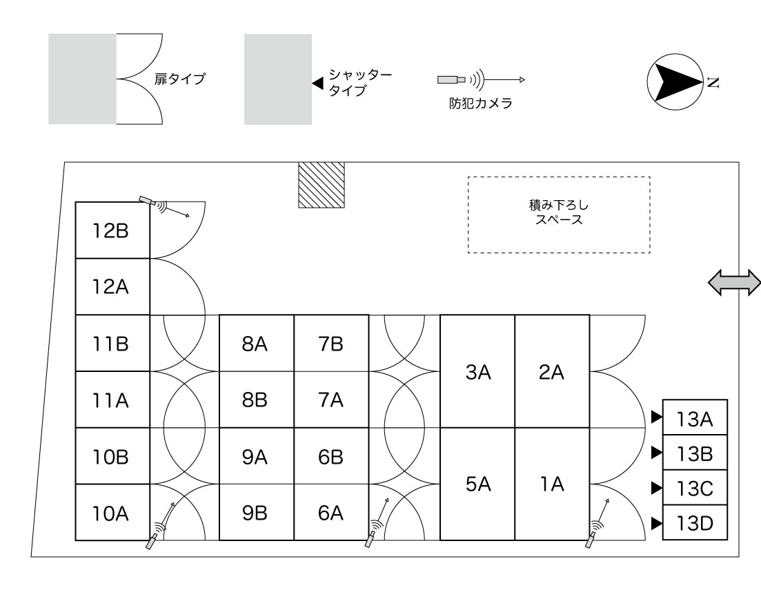 No.200 塩入町コンテナ 間取り図