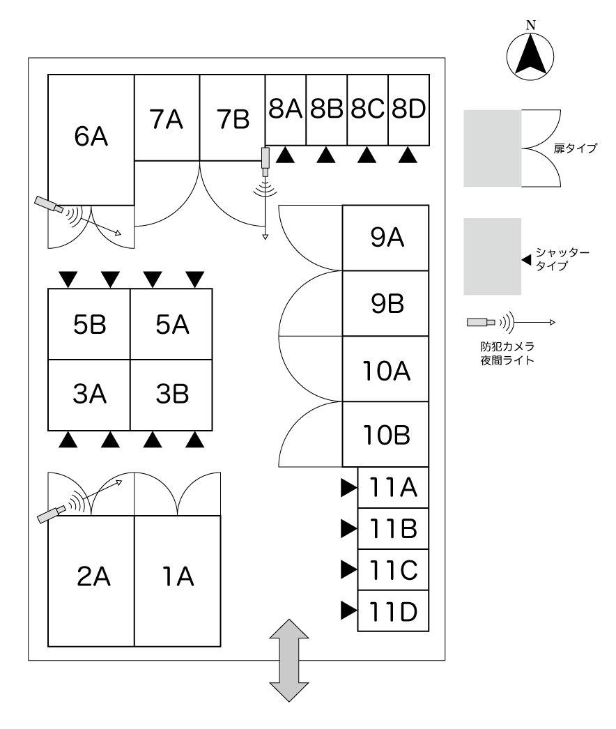 No.205 七番町二丁目コンテナ 間取り図