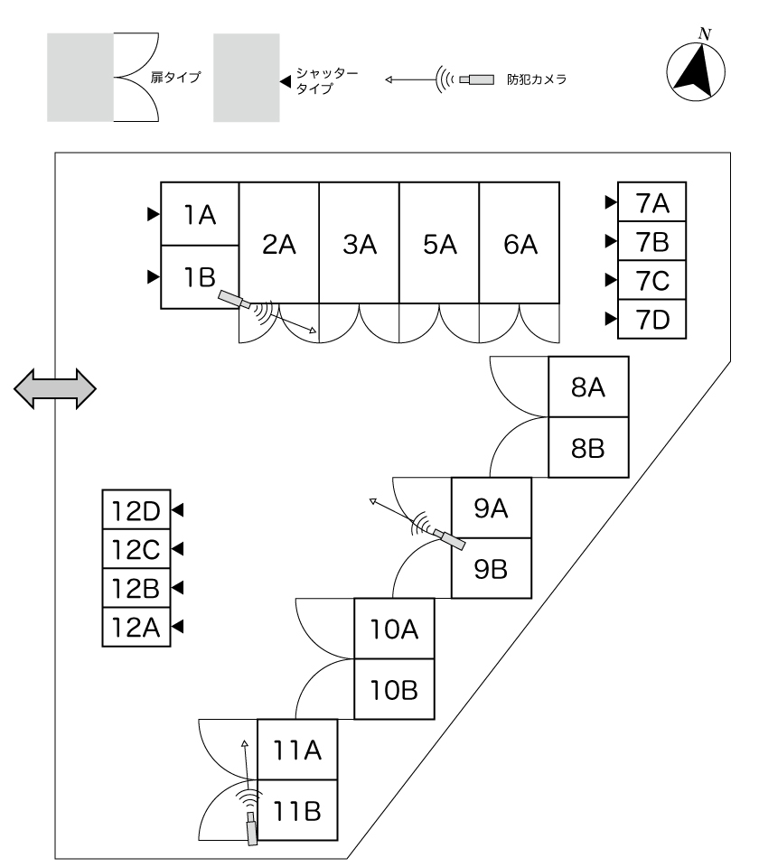 No.223 桶狭間西コンテナ 間取り図