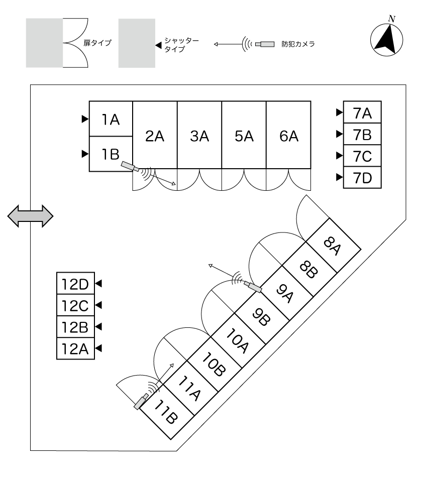 No.223 桶狭間西コンテナ 間取り図