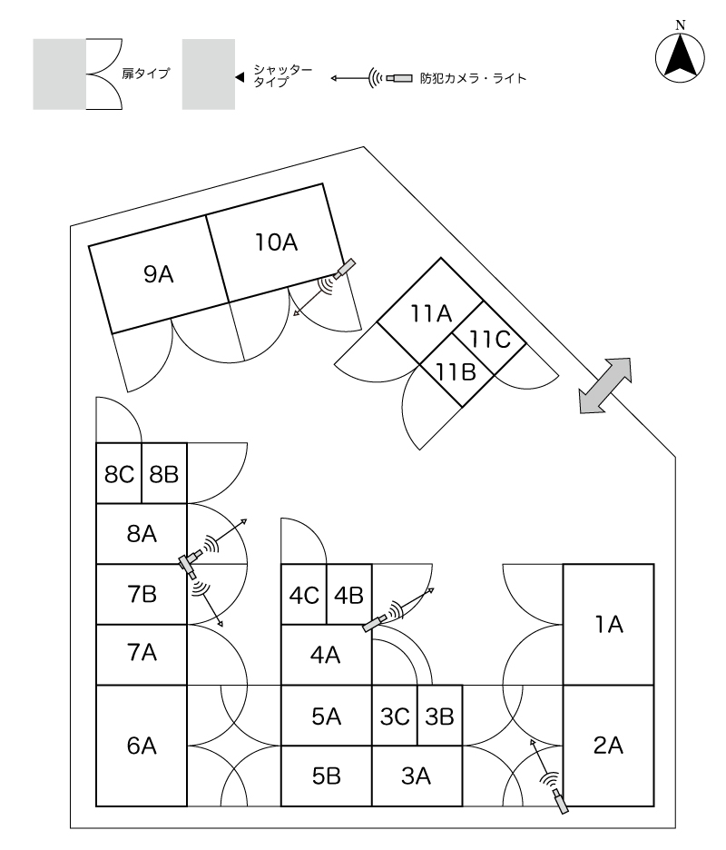 No.100 小泉駅コンテナ 間取り図