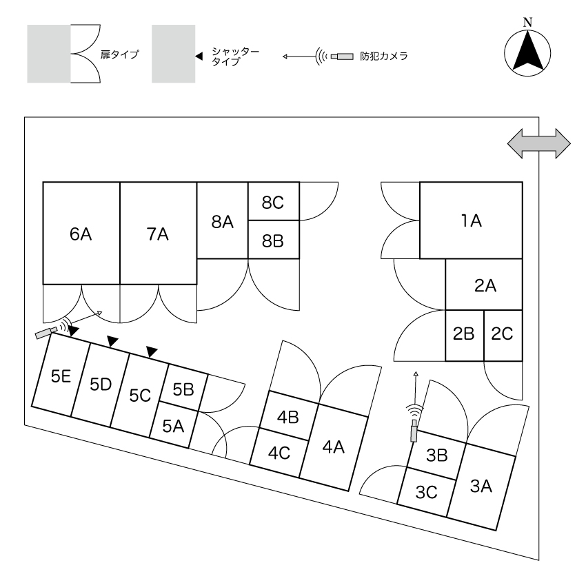 No.121 北二ツ坂コンテナ 間取り図