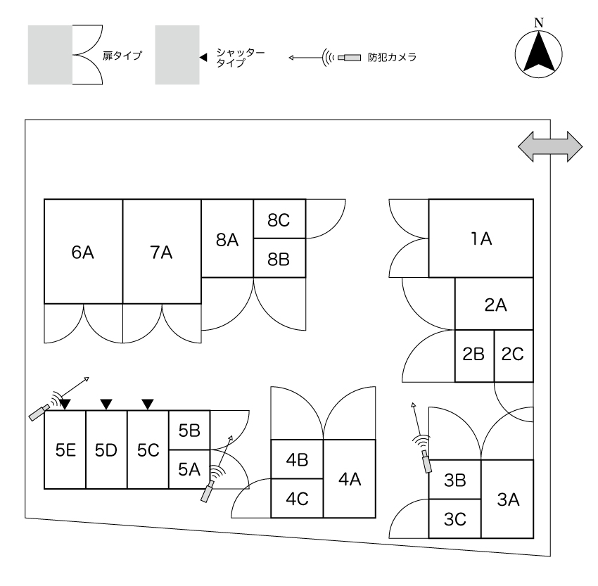No.121 北二ツ坂コンテナ 間取り図